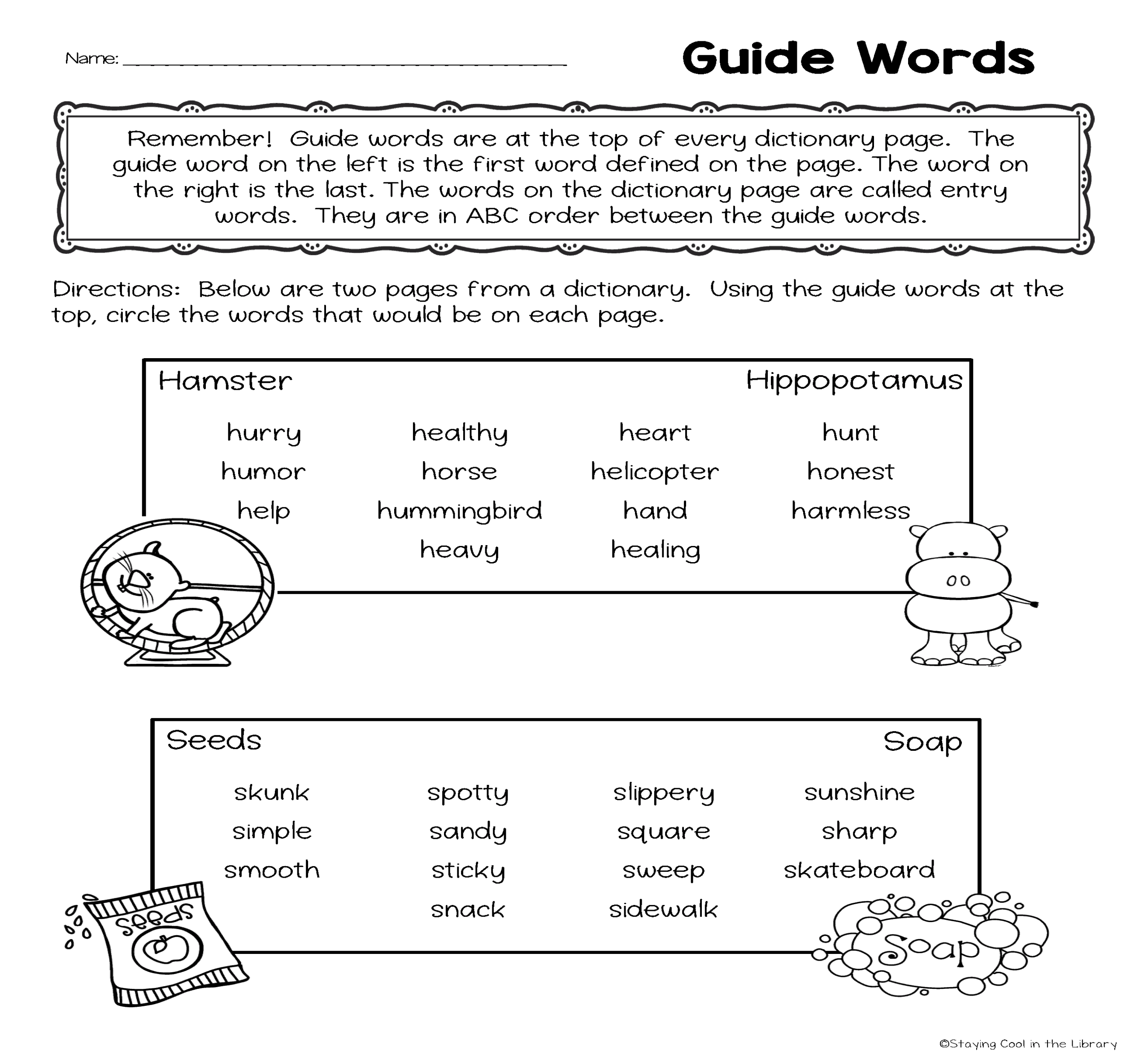 Dictionary Skills And Guide Words Worksheets Dictionary Skills And Guide Words Worksheets