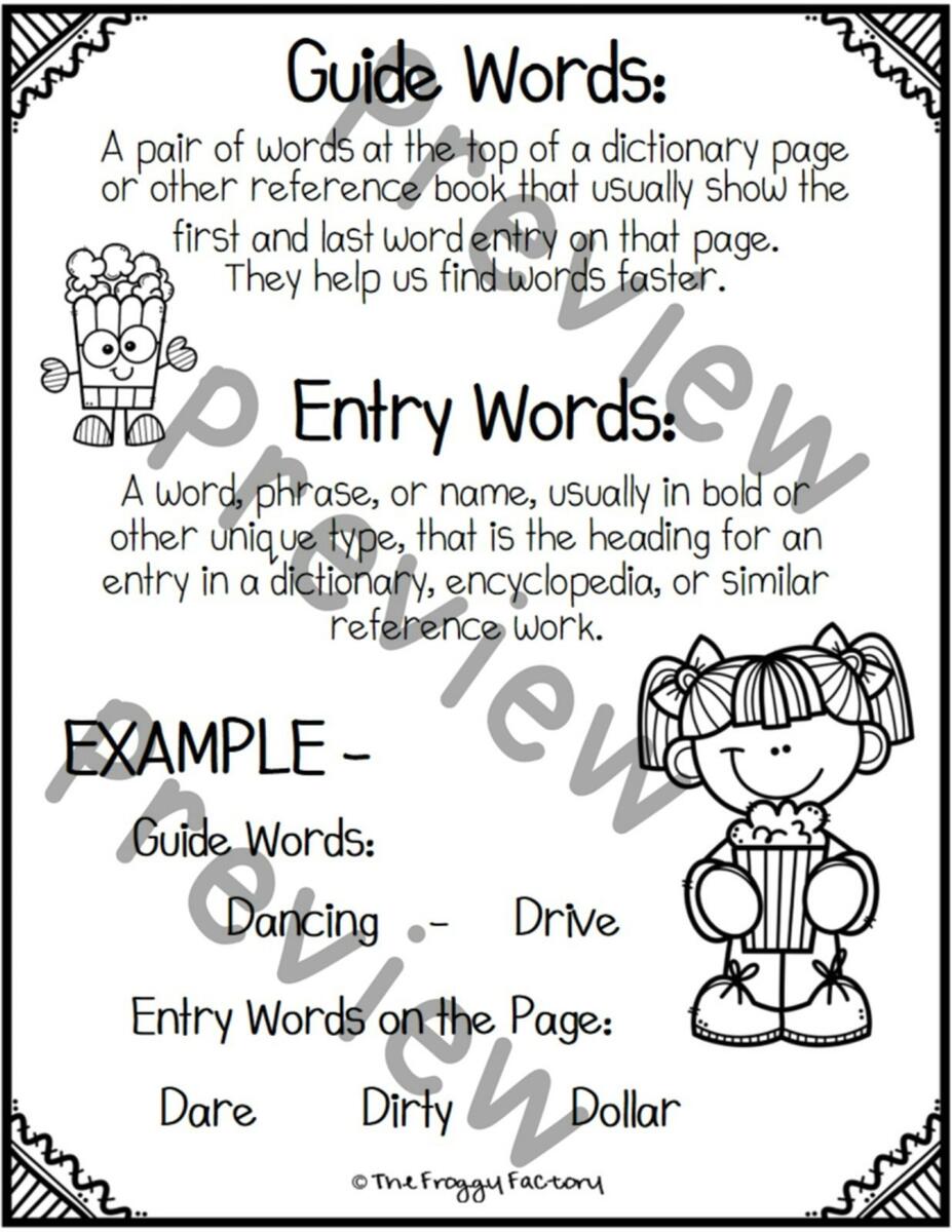Dictionary Skills Worksheets Guide Words Made By Teachers Dictionary Skills Worksheets Guide Words Made By Teachers