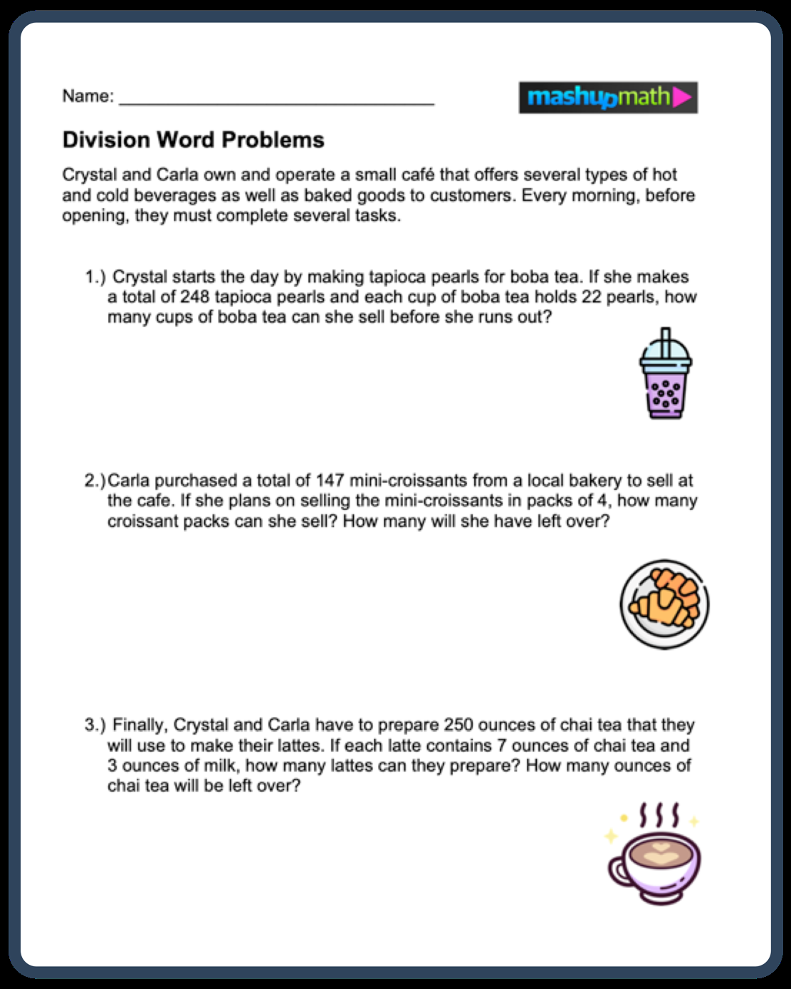 Division Word Problems Free Worksheets For Grades 3 5 Mashup Math Worksheets Library