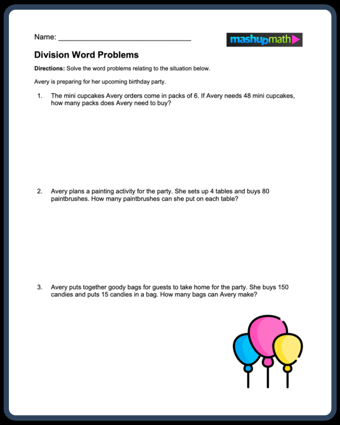 Division Worksheets Grade 3 Worksheets Library
