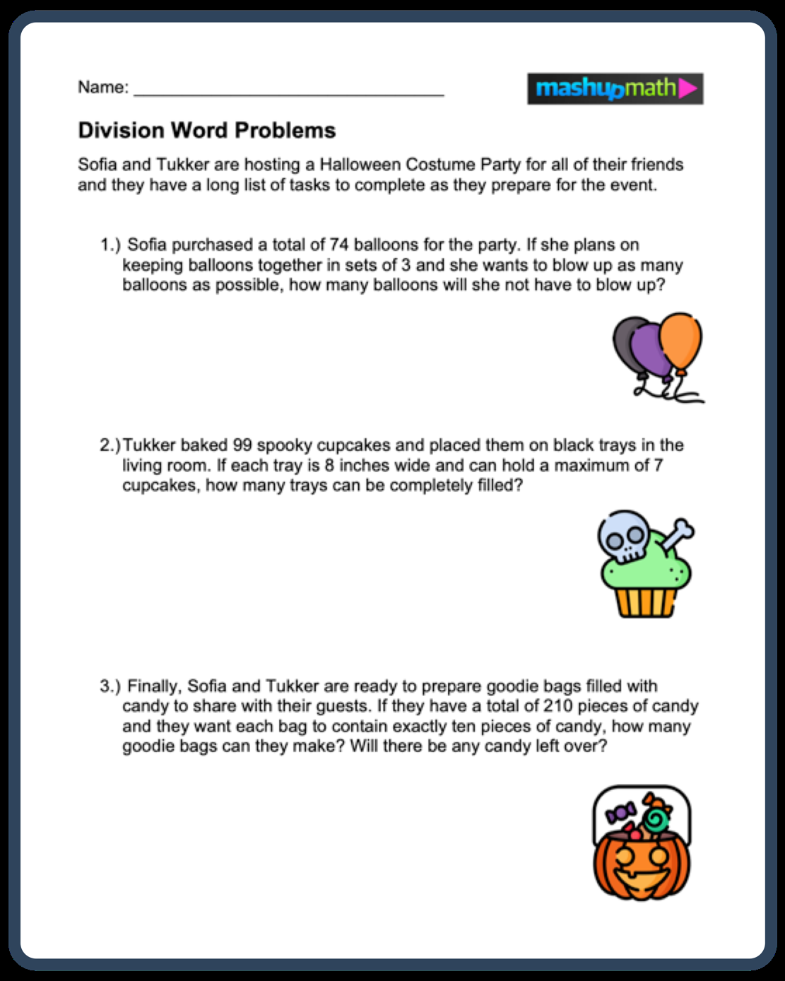 Division Word Problems Free Worksheets For Grades 3 5 Mashup Math Worksheets Library