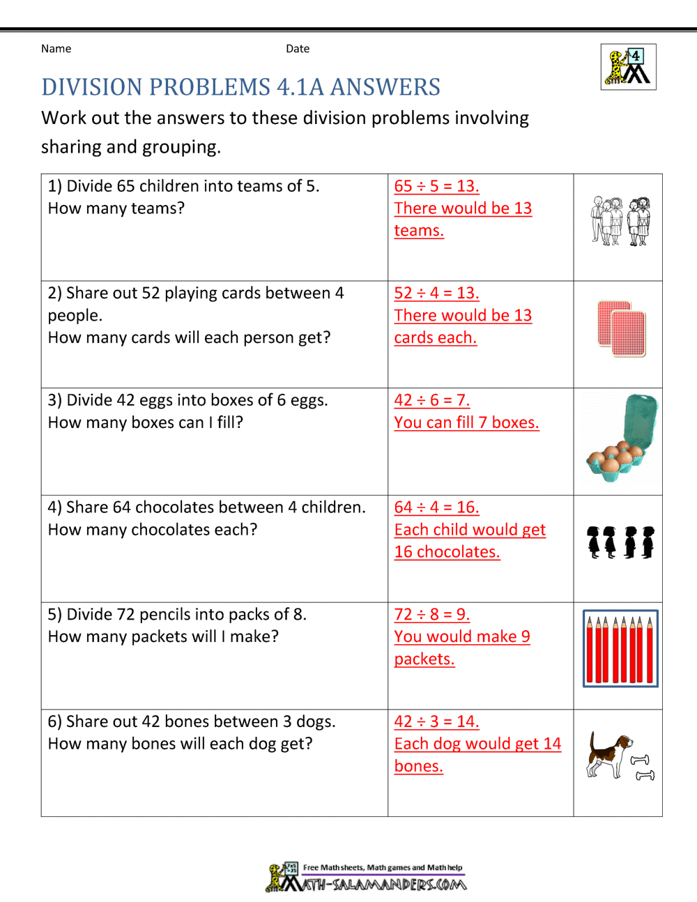 Division Worksheets Grade 4 Division Worksheets Grade 4