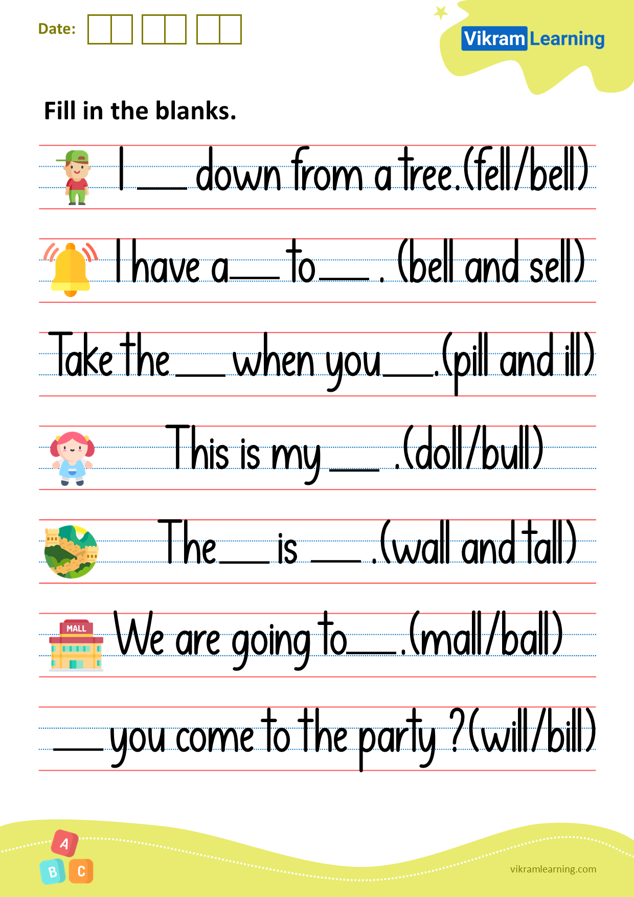 Download Words Ending With All Ell Ill And Ull Worksheets For Free Vikramlearning Download Words Ending With All Ell Ill And Ull Worksheets For Free Vikramlearning