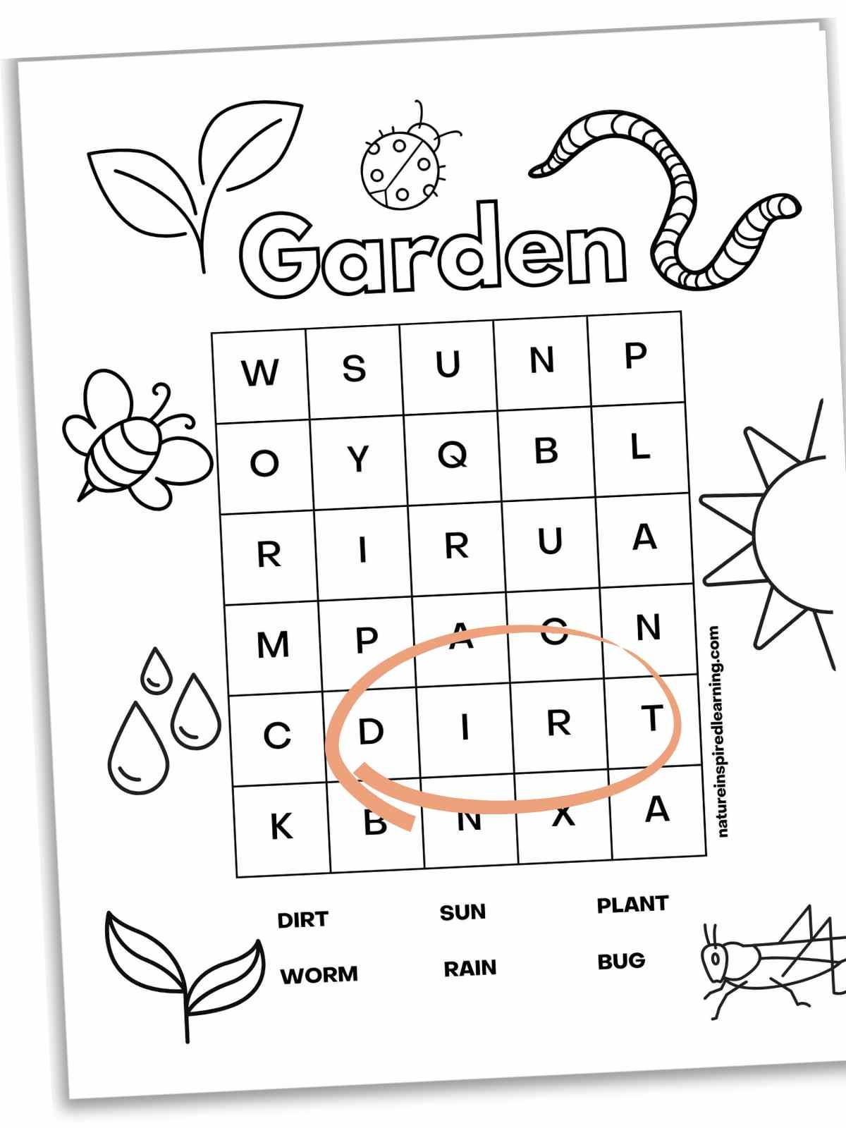 Kindergarten Family Word Search Tree Valley Academy