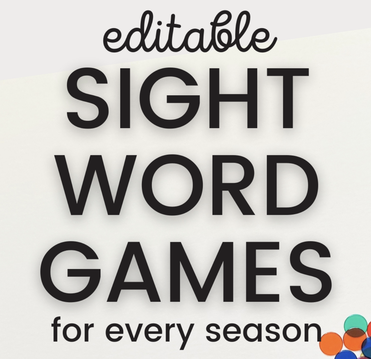 Editable Sight Word Games The Measured Mom