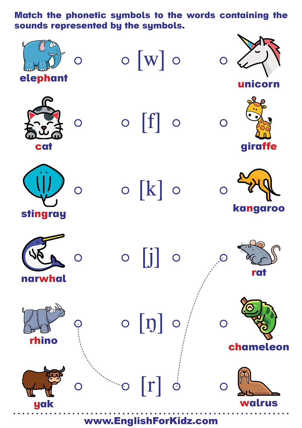 Match The Symbol Words To The Pictures Enchanted Learning