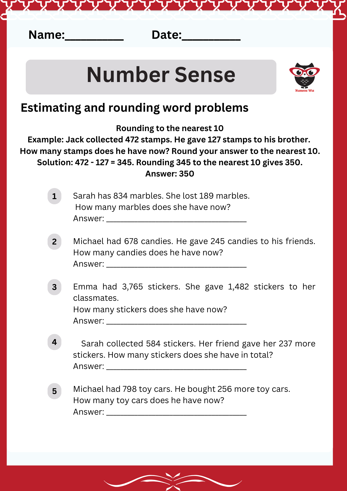 Estimate And Round The Word Problems Numericwiz Estimate And Round The Word Problems Numericwiz