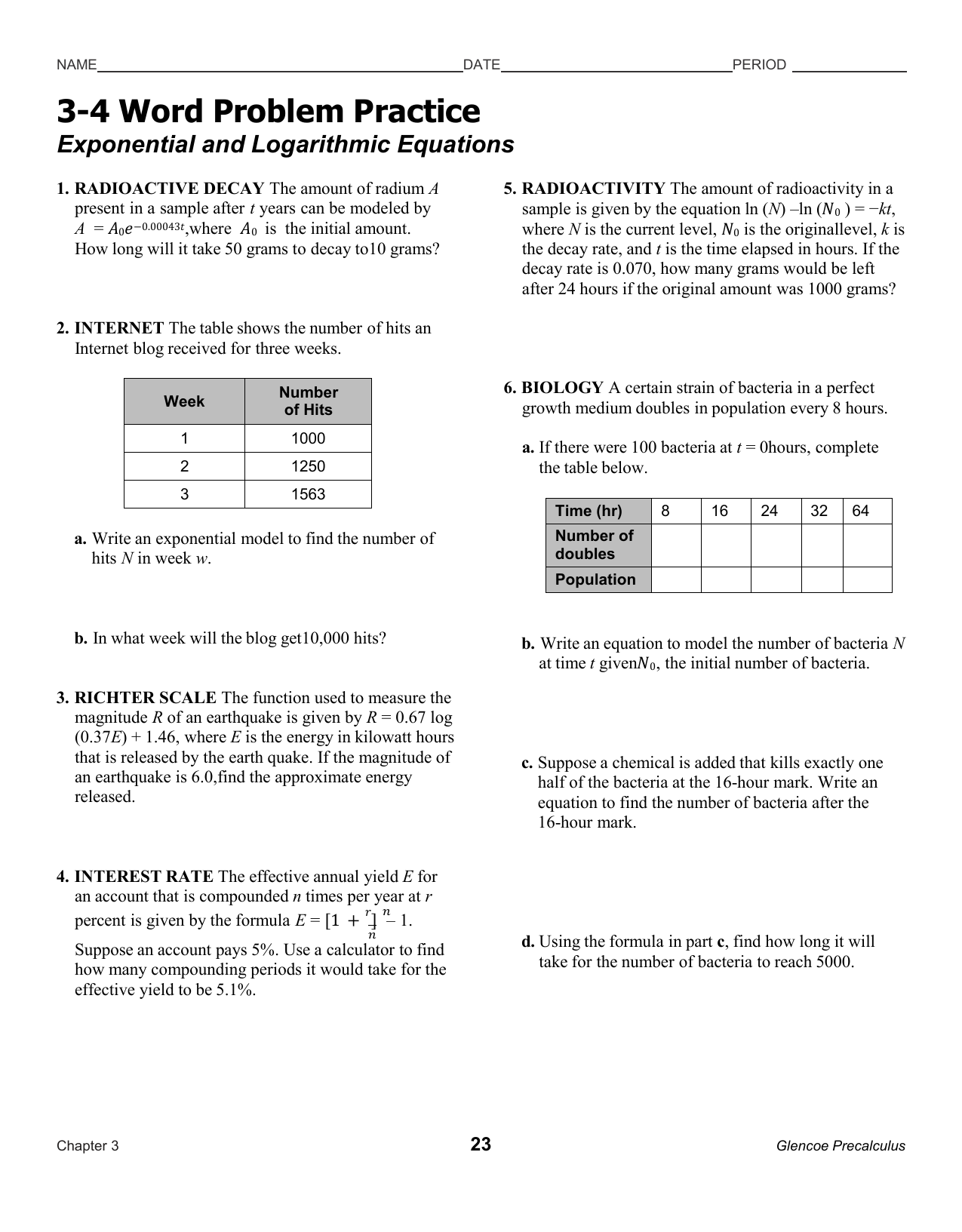 Exponential Logarithmic Equations Worksheet Edia AI Platform For Student Outcomes