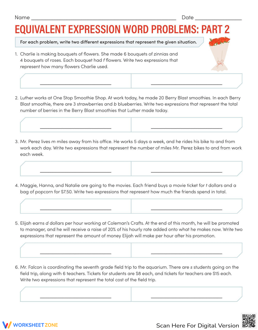 Expressions Fill In The Blanks Worksheets Printable Expressions Fill In The Blanks Worksheets Printable