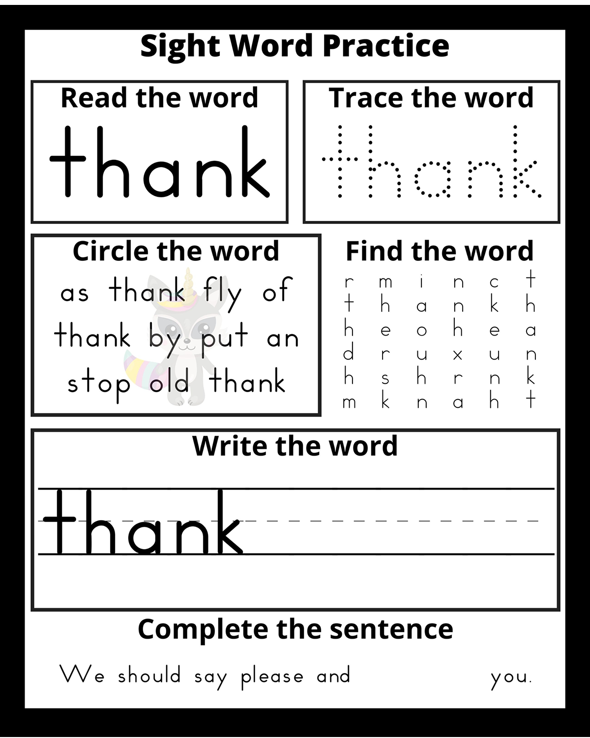 First Grade Dolch Sight Words Practice Extreme Couponing Mom