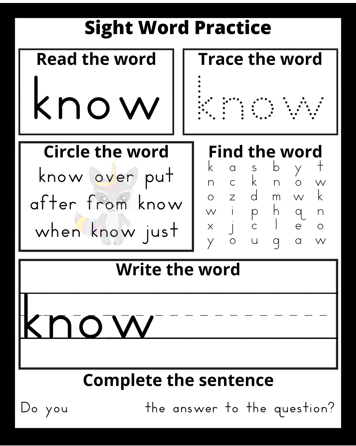 First Grade Dolch Sight Words Practice Extreme Couponing Mom