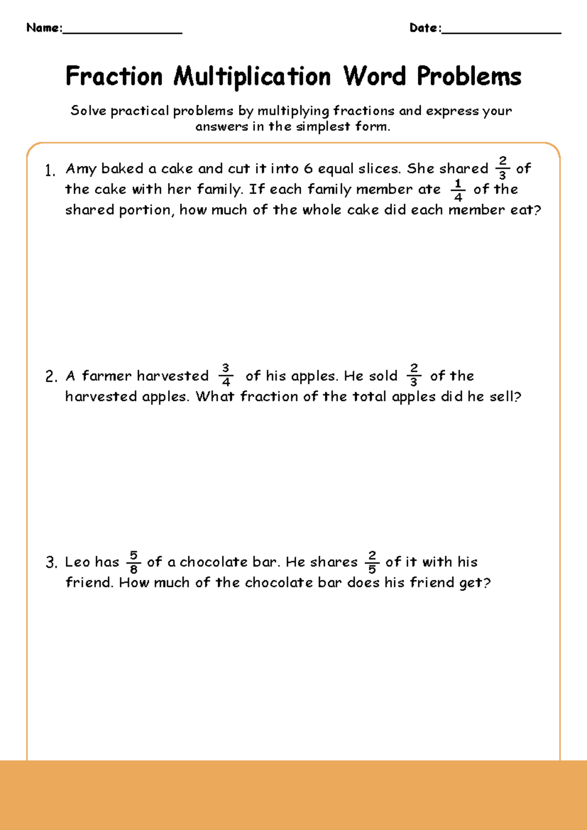 Fraction Multiplication Word Problems 5th Grade Practice Worksheet Studocu Fraction Multiplication Word Problems 5th Grade Practice Worksheet Studocu