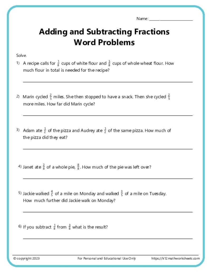 Fractions Worksheets K12 Math Worksheets Fractions Worksheets K12 Math Worksheets