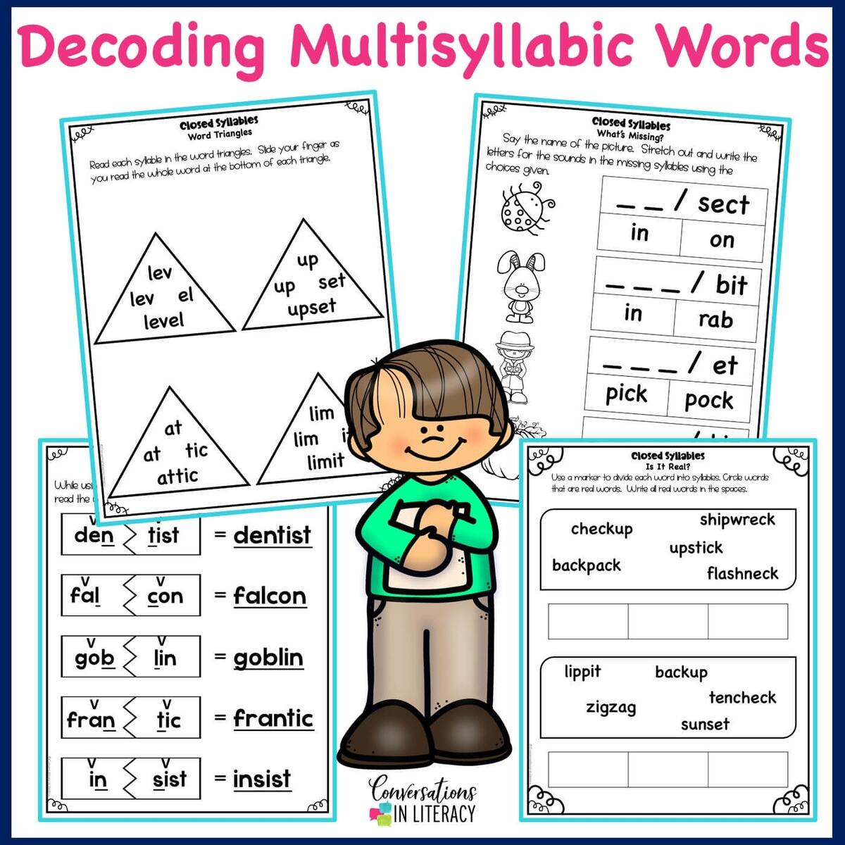 FREE Closed Syllables Decoding Multisyllabic Words Activities Conversations In Literacy FREE Closed Syllables Decoding Multisyllabic Words Activities Conversations In Literacy