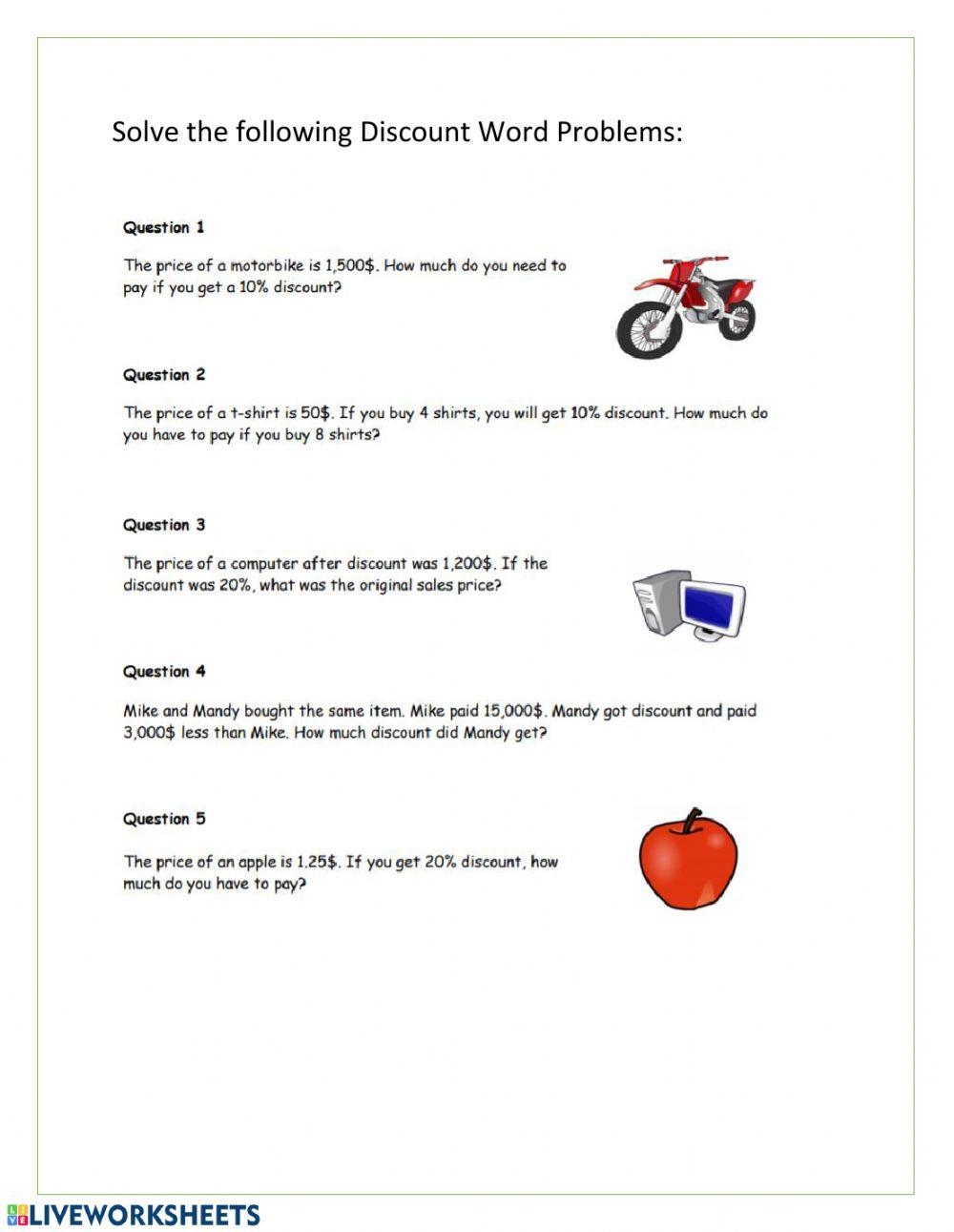 Free Discount Word Problems Worksheet Download Free Discount Word Problems Worksheet Png Images Free Worksheets On Clipart Library Free Discount Word Problems Worksheet Download Free Discount Word Problems Worksheet Png Images Free Worksheets On Clipart Library