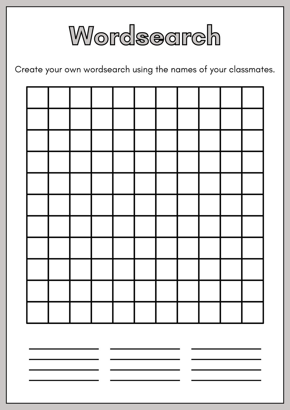 Free Printable Word Search Worksheet Templates Canva Free Printable Word Search Worksheet Templates Canva