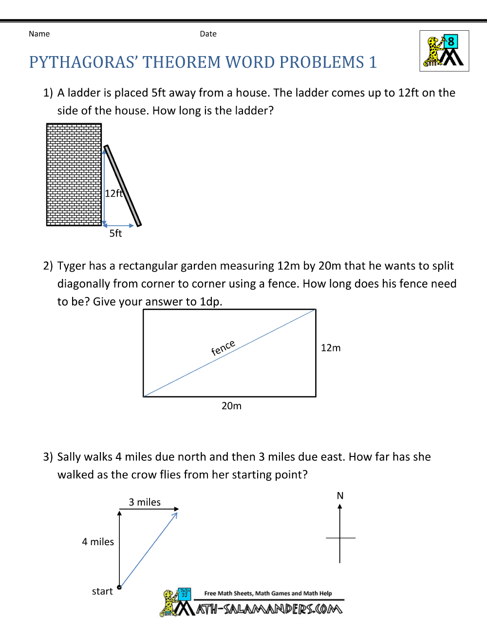 Free Pythagorean Theorem Worksheet Doc Download Free Pythagorean Theorem Worksheet Doc Png Images Free Worksheets On Clipart Library