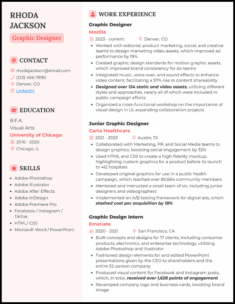 Free Resume Templates Download Print