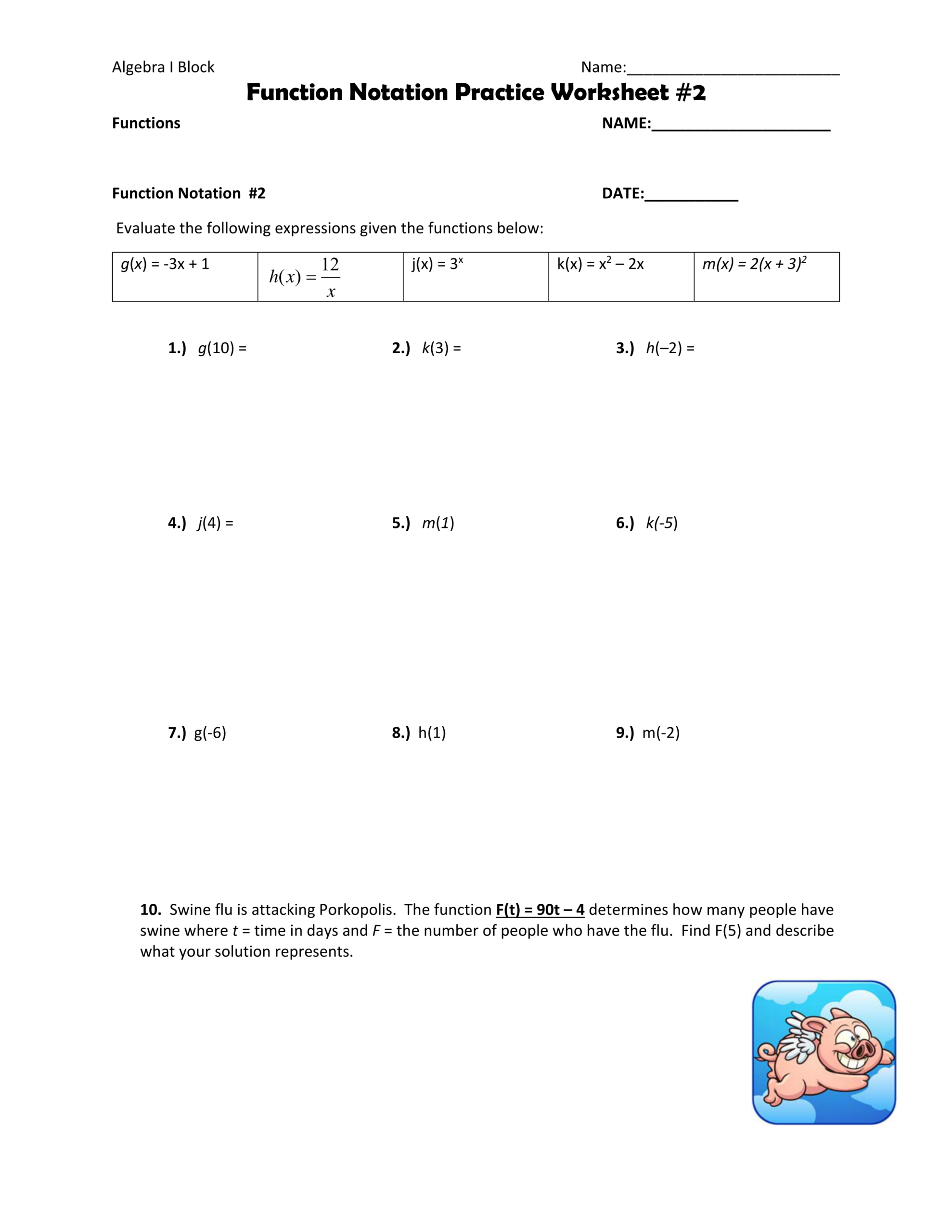 Function Notation Practice Worksheet 2 Math Teachers Library Formative Function Notation Practice Worksheet 2 Math Teachers Library Formative