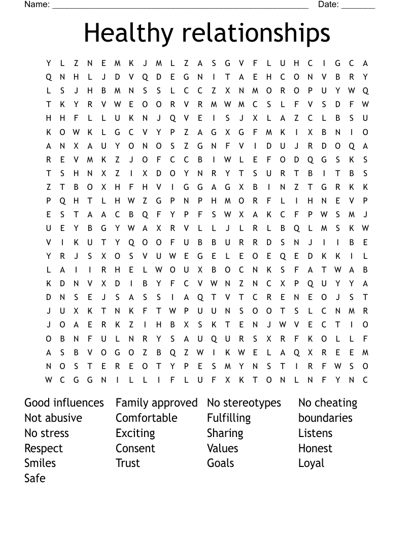 Family Vocabulary Word Search