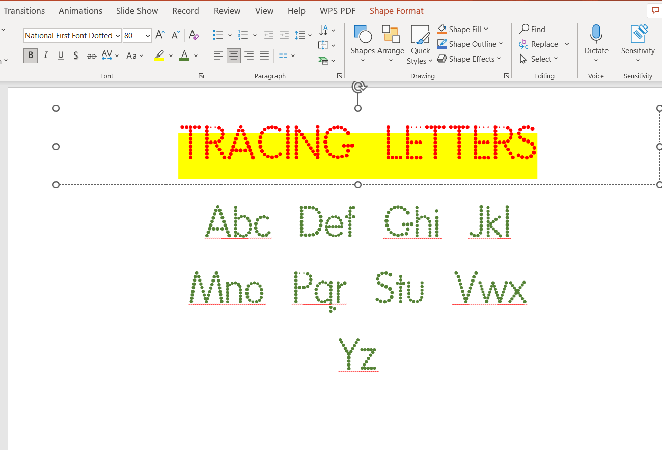 How To Make Tracing Letters In WPS Office Step By Step How To Make Tracing Letters In WPS Office Step By Step