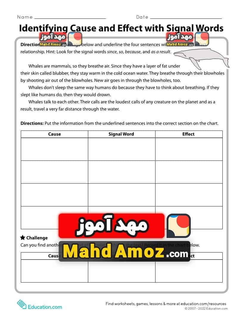 Identifying Cause And Effect With Signal Words Identifying Cause And Effect With Signal Words