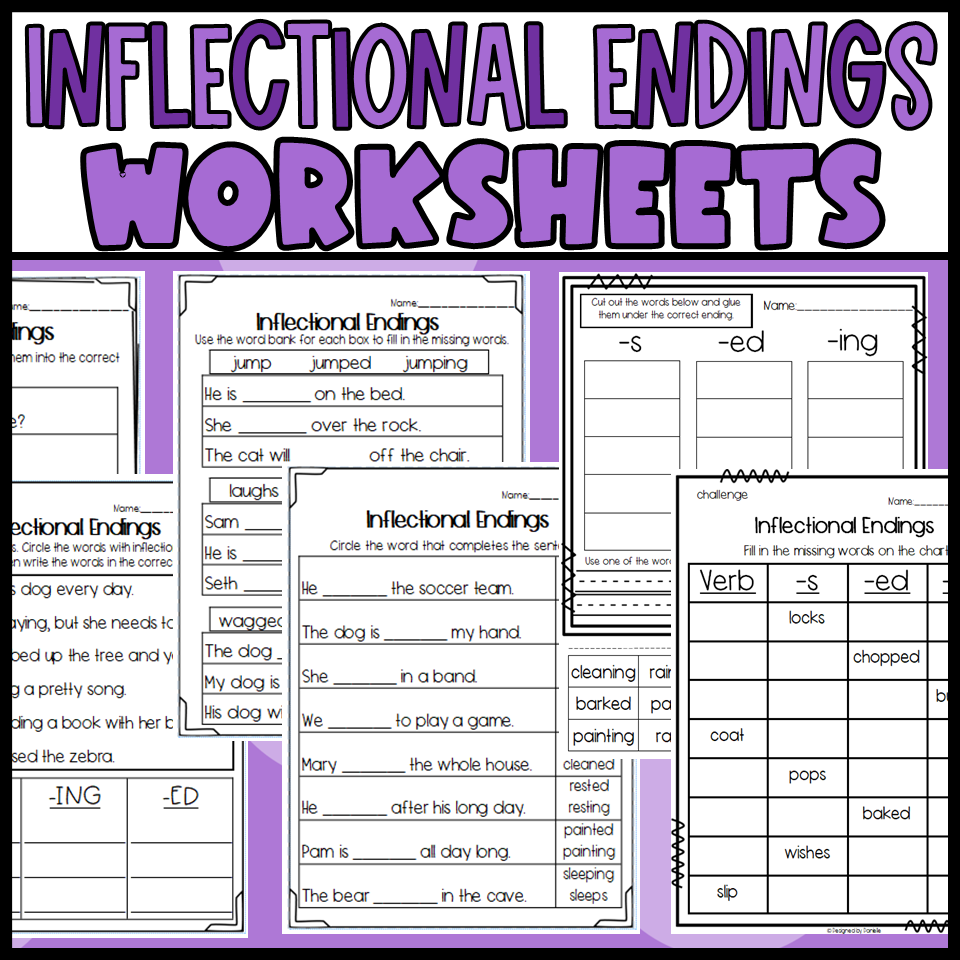 Inflectional Endings Worksheets Ing Ed S Sorts Cloze And More Made By Teachers Inflectional Endings Worksheets Ing Ed S Sorts Cloze And More Made By Teachers