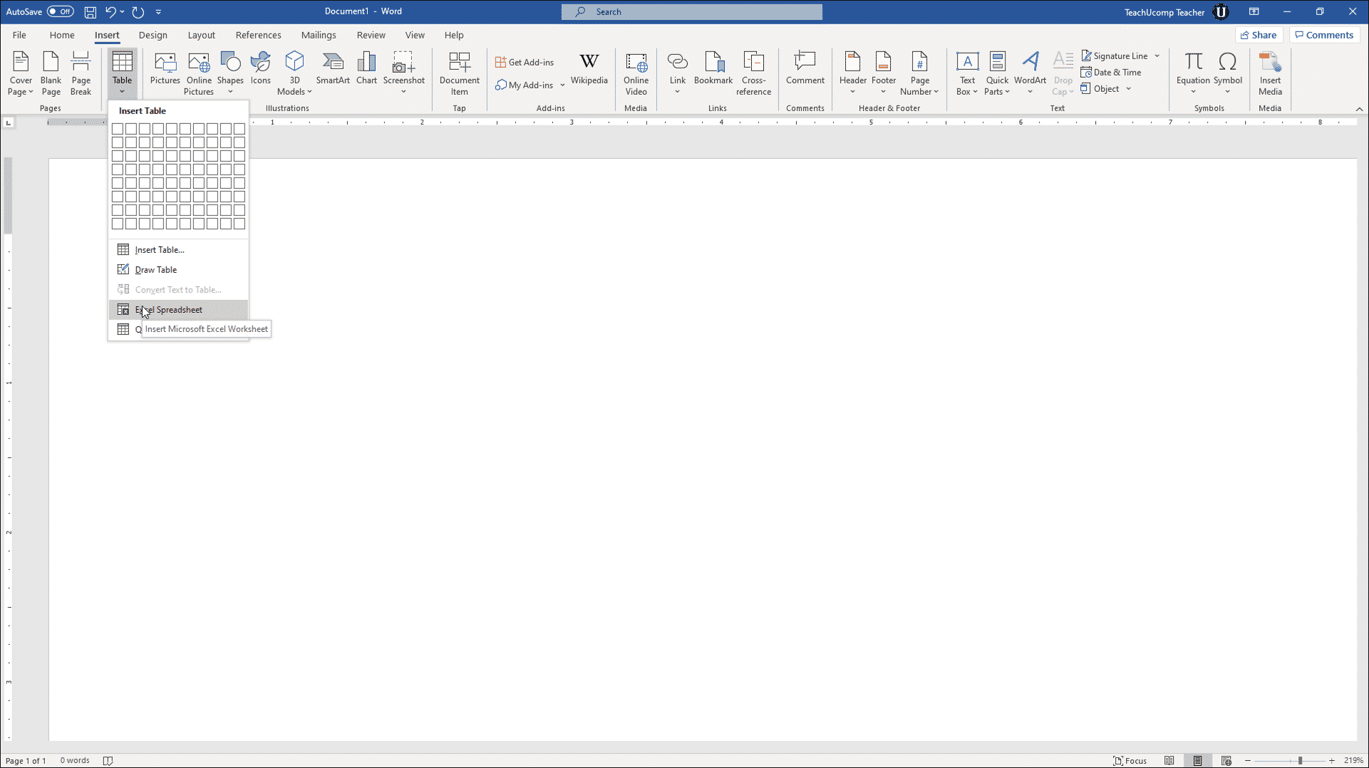 Insert An Excel Worksheet Into A Word Document Instructions How To Insert An Excel Table Into Word Documents WinBuzzer