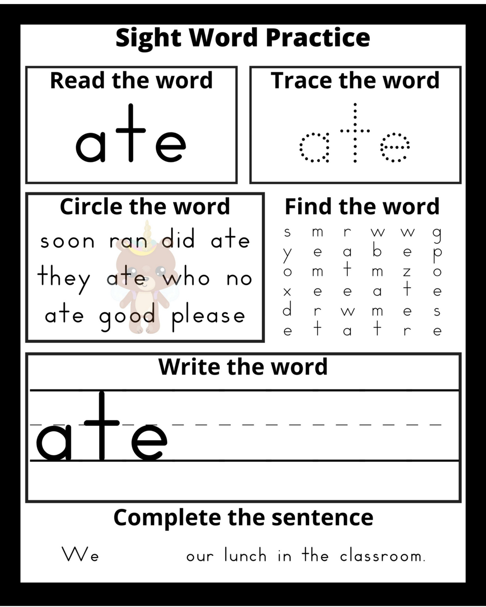 Kindergarten Dolch Sight Words Practice Extreme Couponing Mom Kindergarten Dolch Sight Words Practice Extreme Couponing Mom