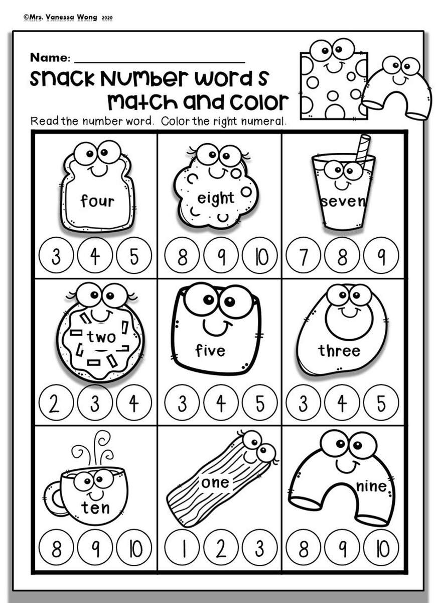 Kindergarten Math Worksheets Numbers 1 10 Number Words PDF Etsy Israel Kindergarten Math Worksheets Numbers 1 10 Number Words PDF Etsy Israel
