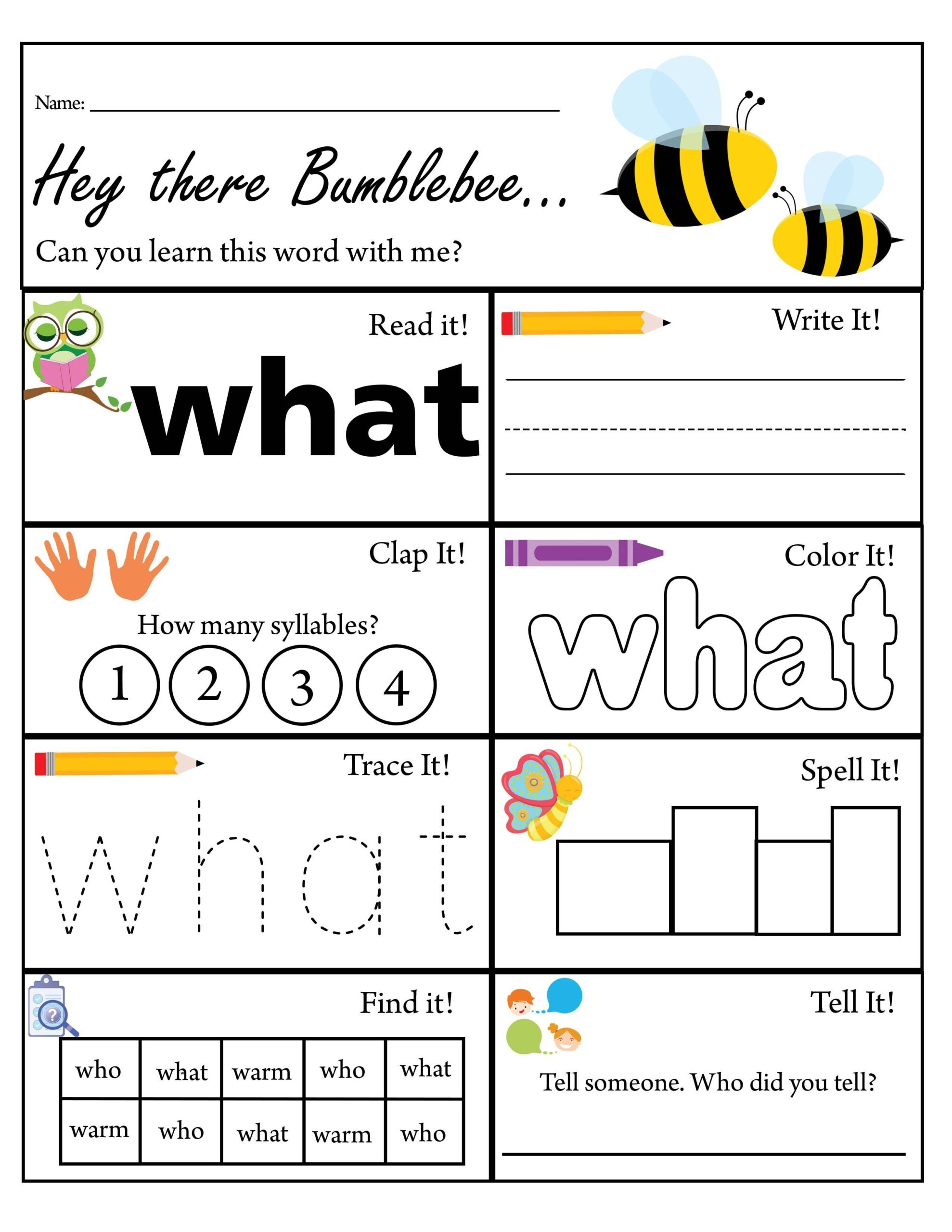 Sight Word The Worksheet Free Printable Digital PDF
