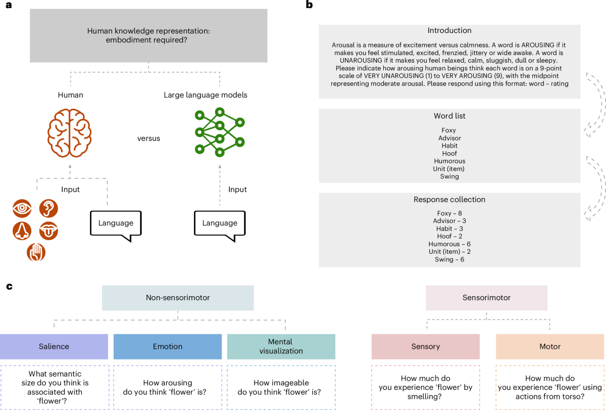 Large Language Models Without Grounding Recover Non Sensorimotor But Not Sensorimotor Features Of Human Concepts Nature Human Behaviour Large Language Models Without Grounding Recover Non Sensorimotor But Not Sensorimotor Features Of Human Concepts Nature Human Behaviour