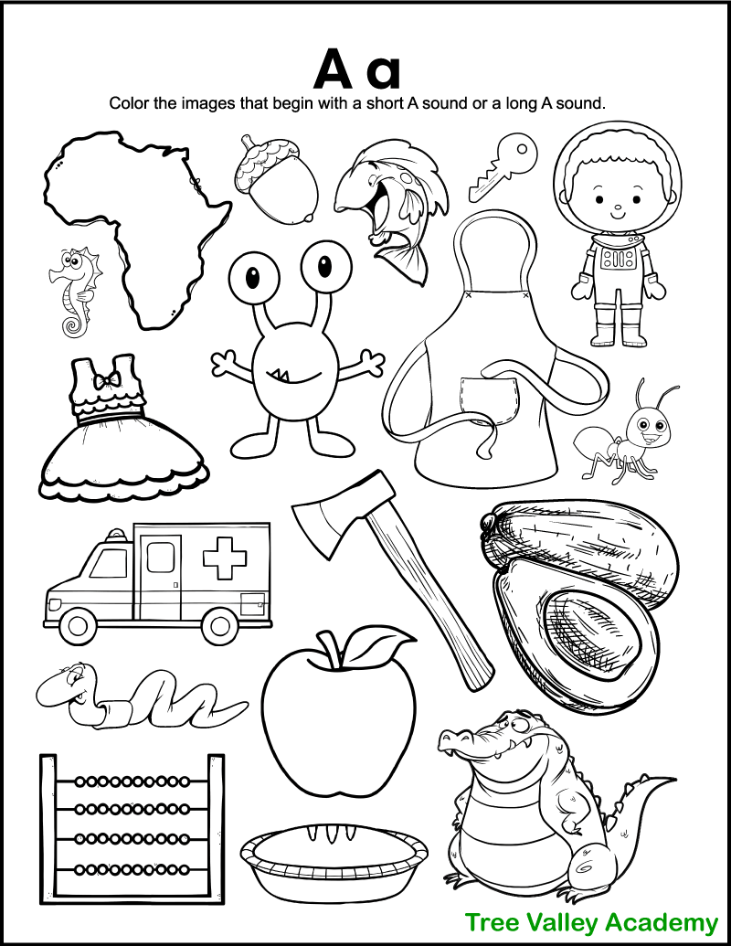 Letter A Write The Words Beginning Sounds Worksheet Ezpzphonics
