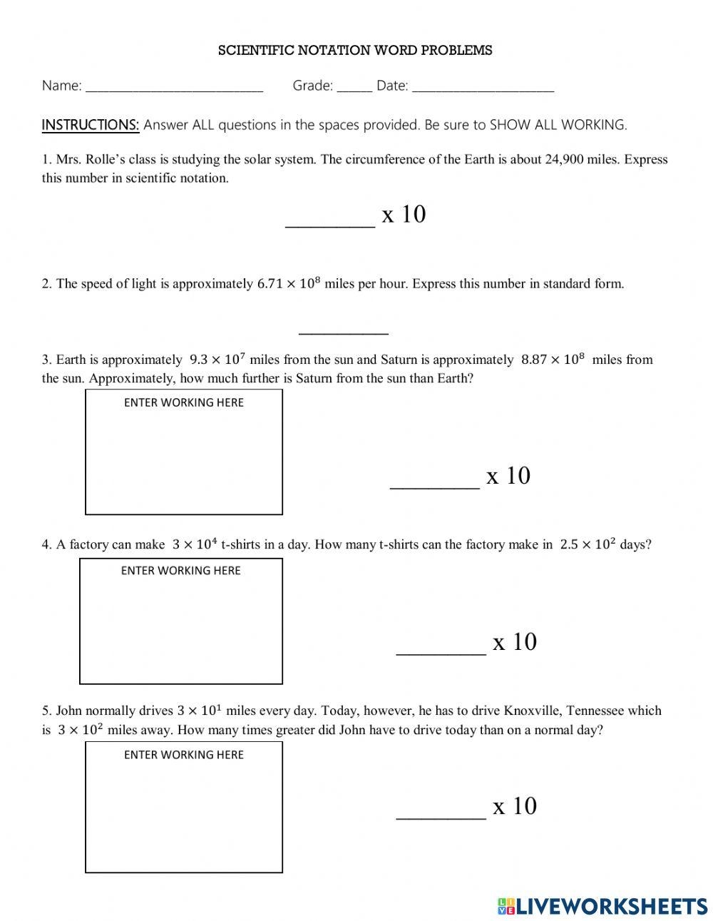 LINEAR EQUATIONS IN STANDARD FORM WORD PROBLEMS Worksheets Library