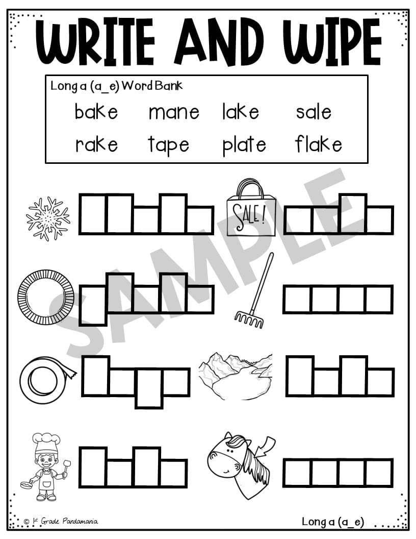 Long A Worksheets Phonics Activities 1st Grade Pandamania Long A Worksheets Phonics Activities 1st Grade Pandamania