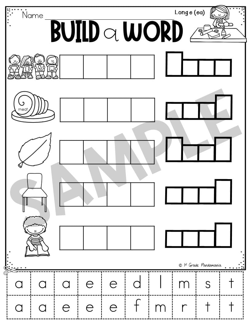 Long E Worksheets Phonics Activities 1st Grade Pandamania Long E Worksheets Phonics Activities 1st Grade Pandamania