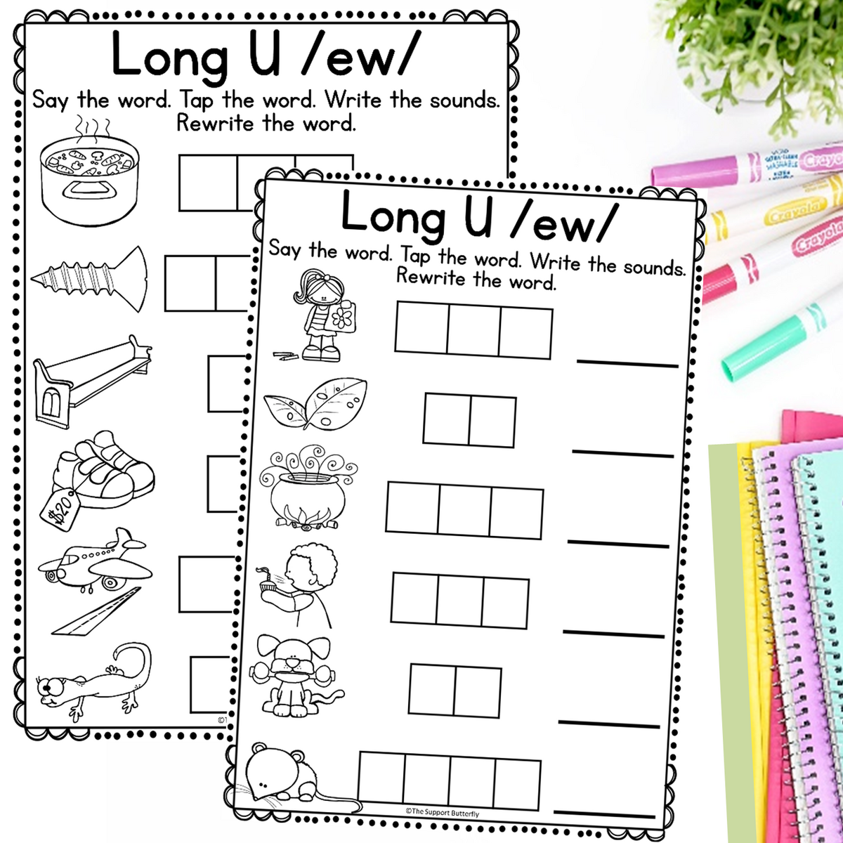 Long U Worksheets And Activities Vowel Teams EW UE UI U E Made By Teachers