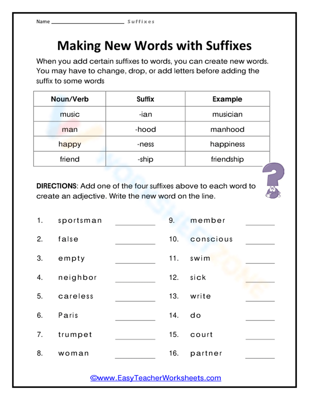 Making New Words With Suffixes Worksheet Worksheets Library Making New Words With Suffixes Worksheet Worksheets Library