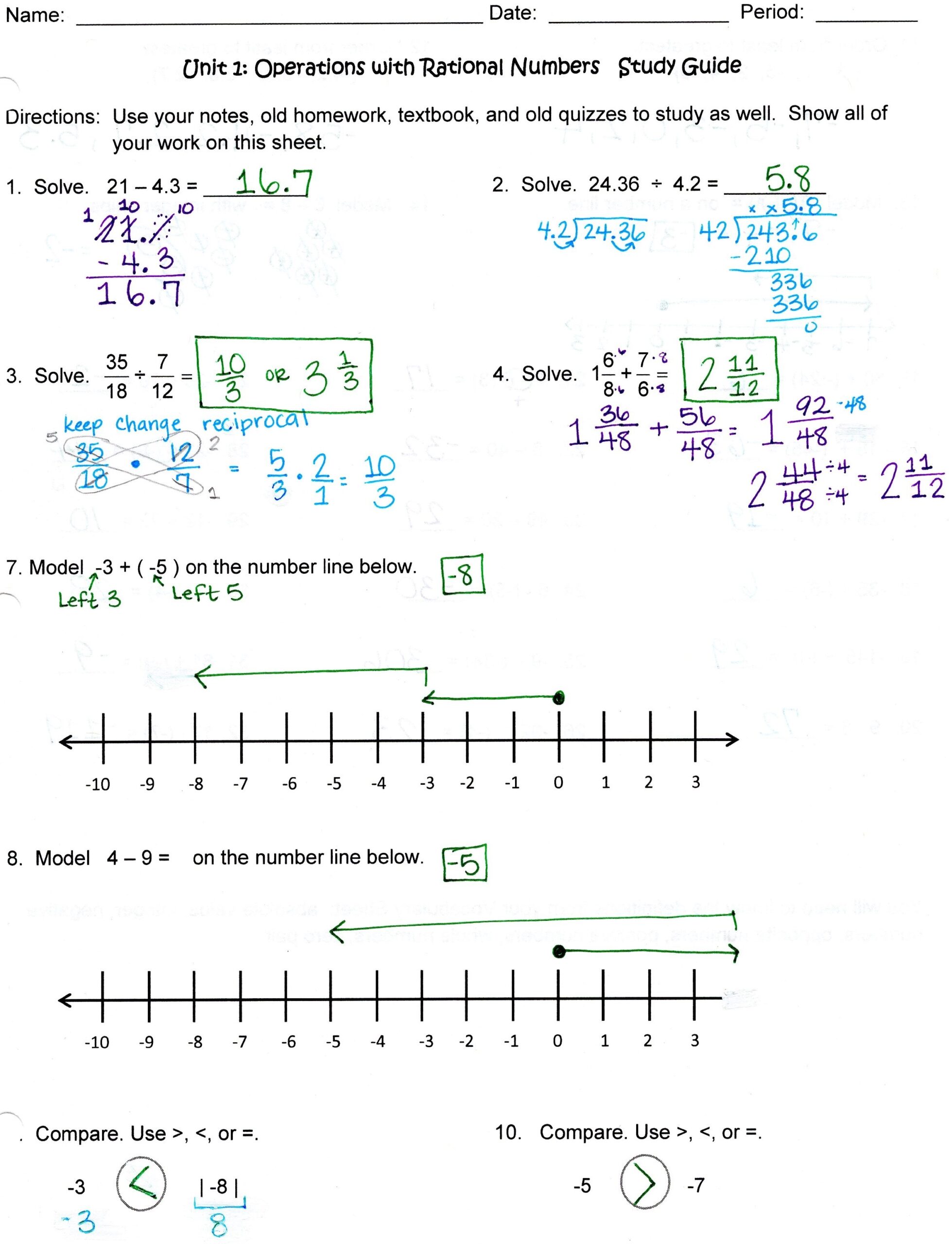 MATH 7 1st Quarter MISS BOBB MATH 7 Hightower Trail Middle School