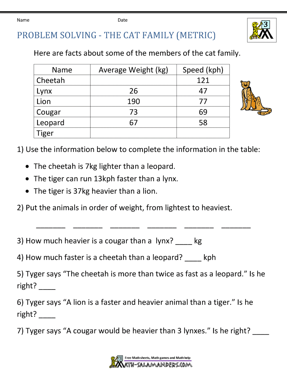 Math Word Problems For Kids