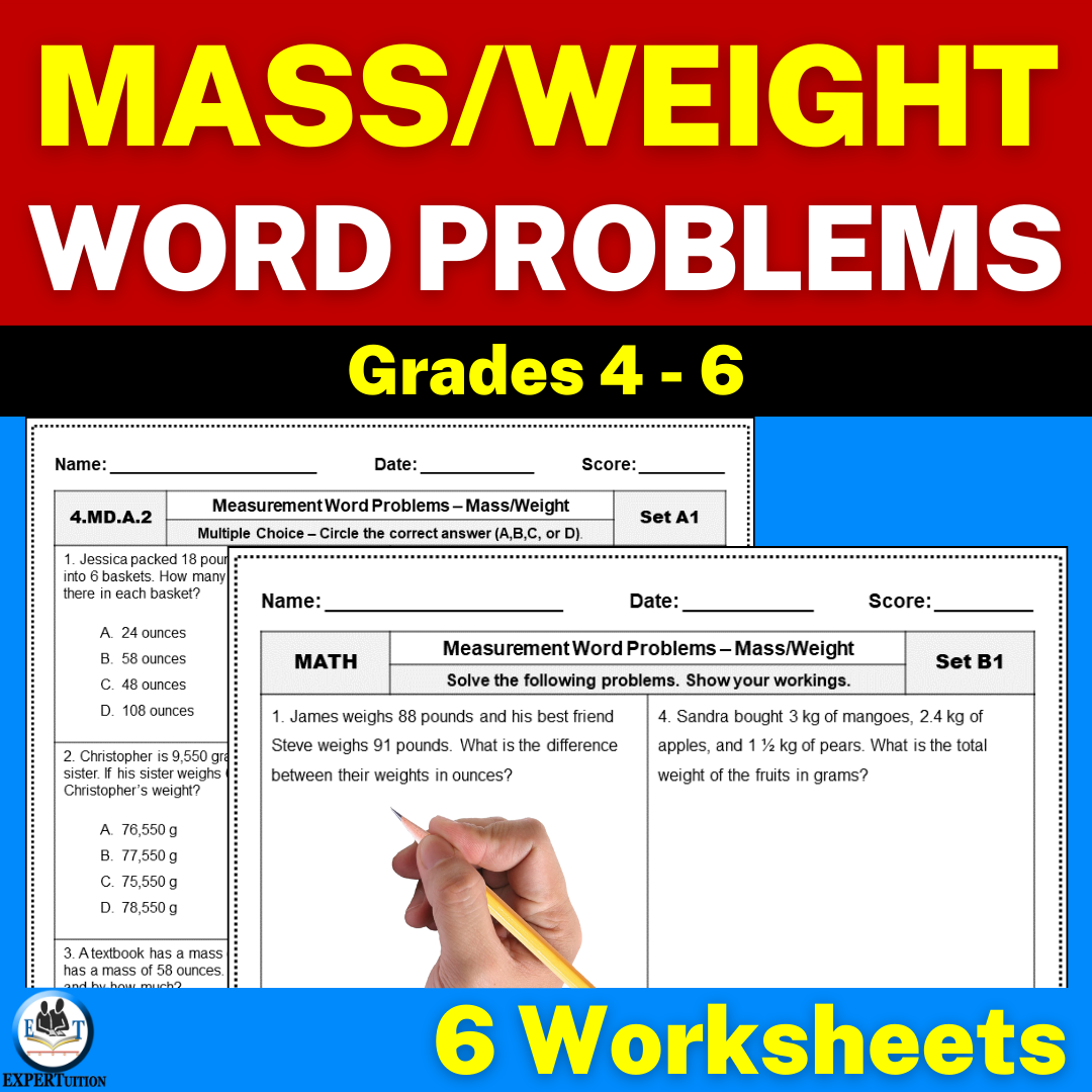 Measurement Conversion Word Problems Worksheets Mass And Weight Word Problems Made By Teachers