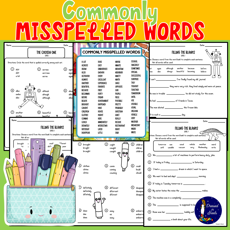 Most Commonly Misspelled Words Made By Teachers Most Commonly Misspelled Words Made By Teachers