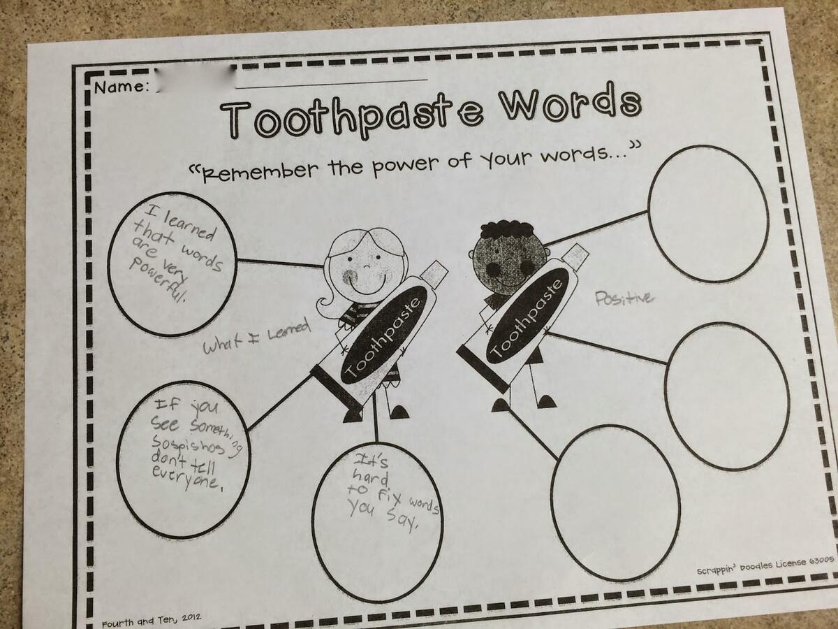 Ms Sepp s Counselor Corner Rumors Toothpaste