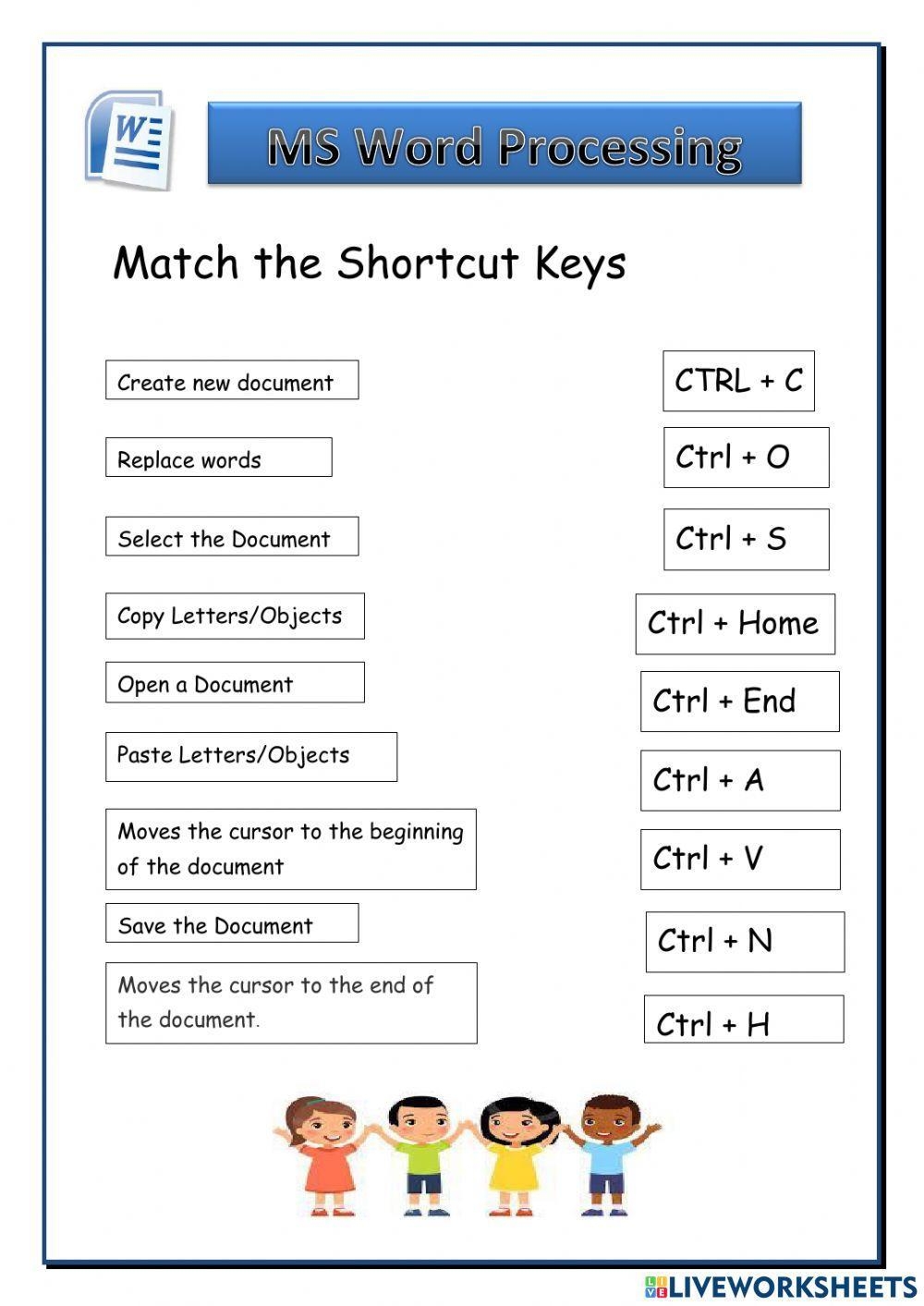 MS Word Processing Worksheet Worksheets Library MS Word Processing Worksheet Worksheets Library