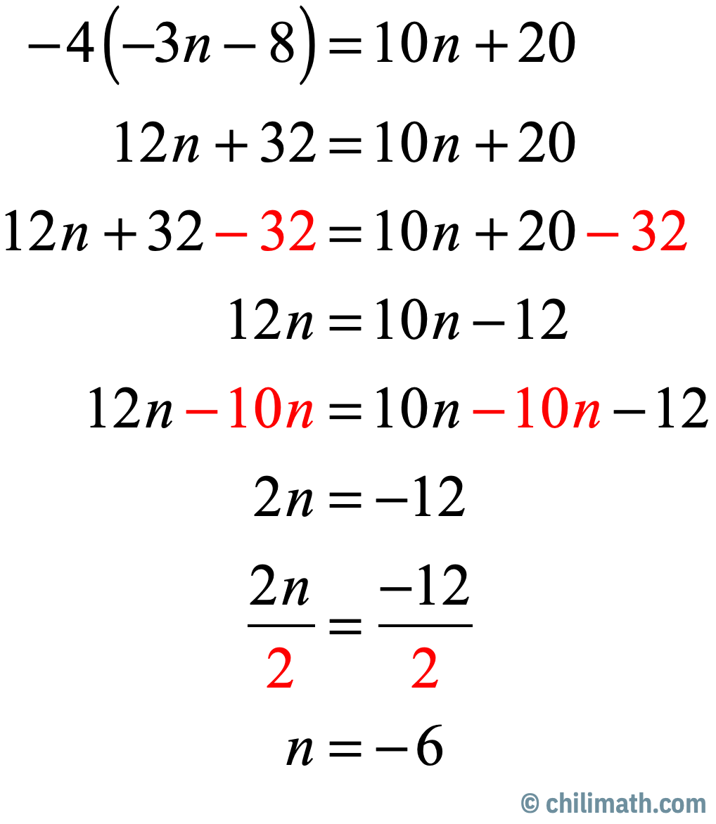 Multi Step Equations Practice Problems With Answers ChiliMath One Step Two Step Equation Word Problems Examples Videos Worksheets Solutions Activities