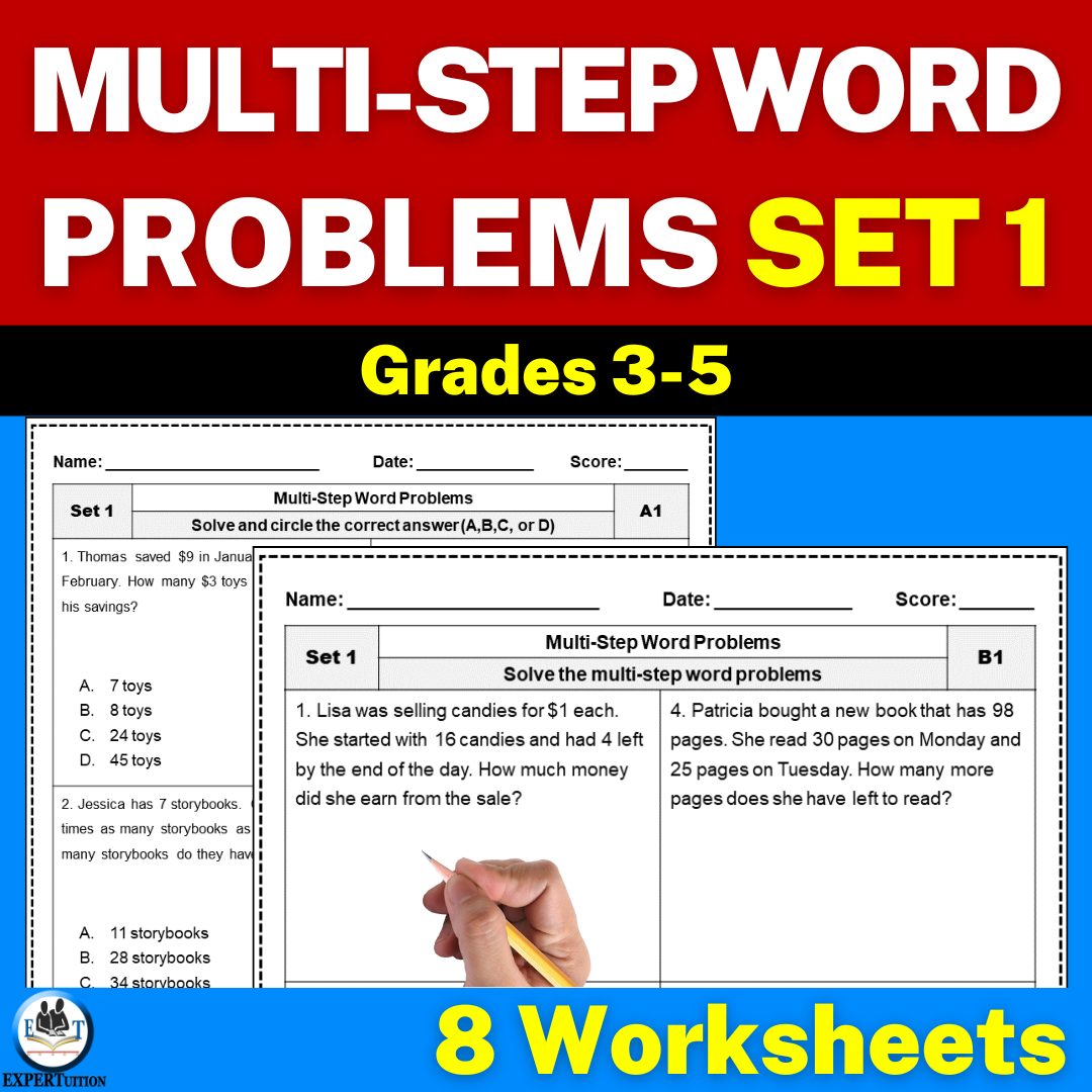 Multi Step Word Problems Worksheets Addition Subtraction Multiplication And Division Word Problems SET 1 Classful Multi Step Word Problems Worksheets Addition Subtraction Multiplication And Division Word Problems SET 1 Classful