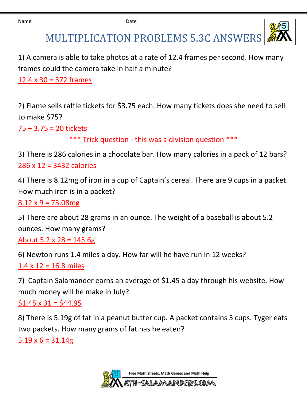 Multiplication Problems Printable 5th Grade Worksheets Library Multiplication Problems Printable 5th Grade Worksheets Library