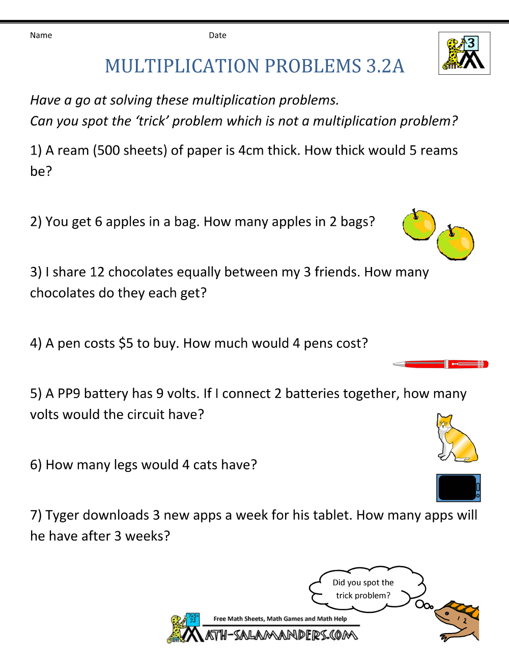 Multiplication Word Problem Worksheets 3rd Grade Multiplication Word Problem Worksheets 3rd Grade