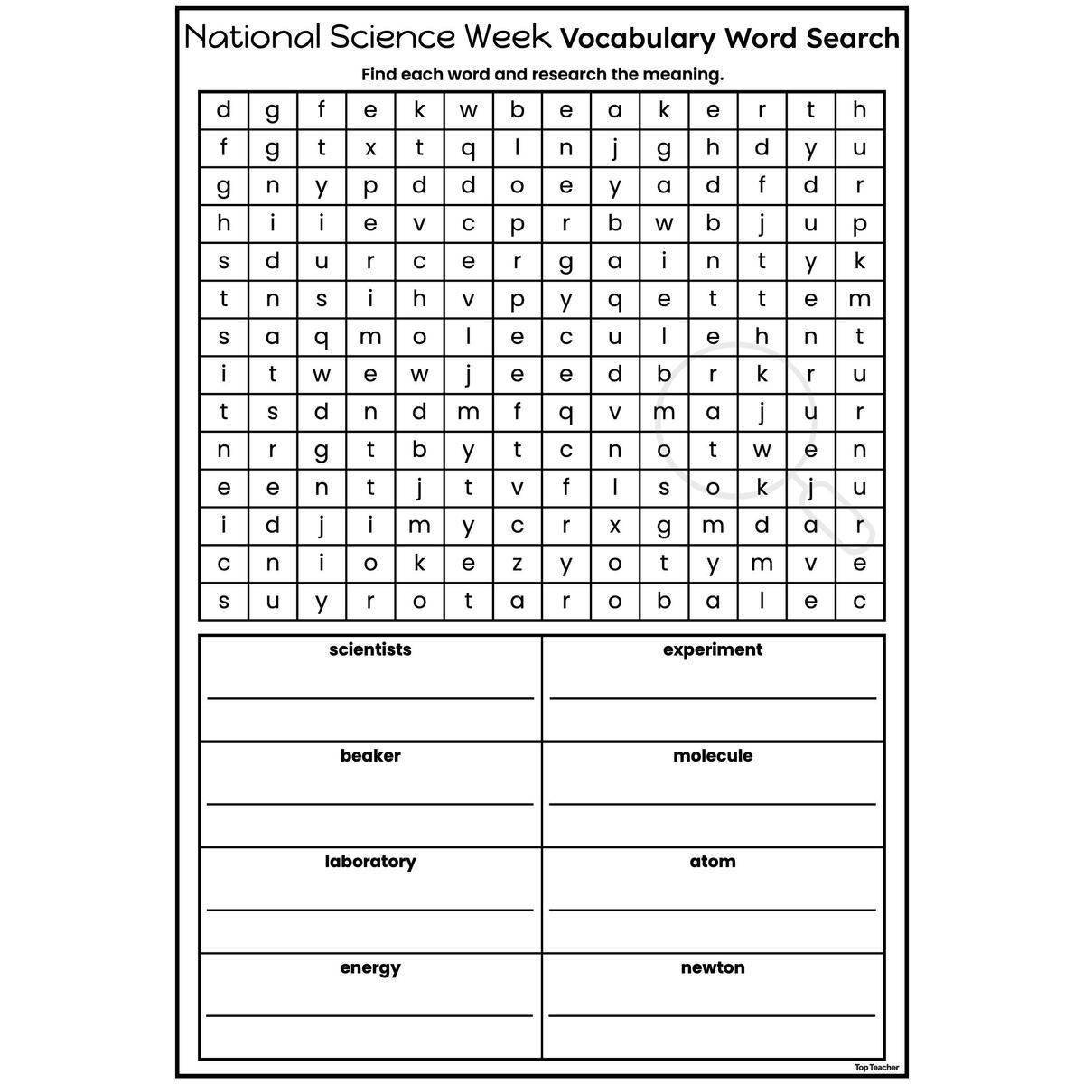 National Science Week Vocabulary Word Search Worksheets Top Teacher 18 Medical Prefixes And Suffixes Worksheets Free PDF At Worksheeto