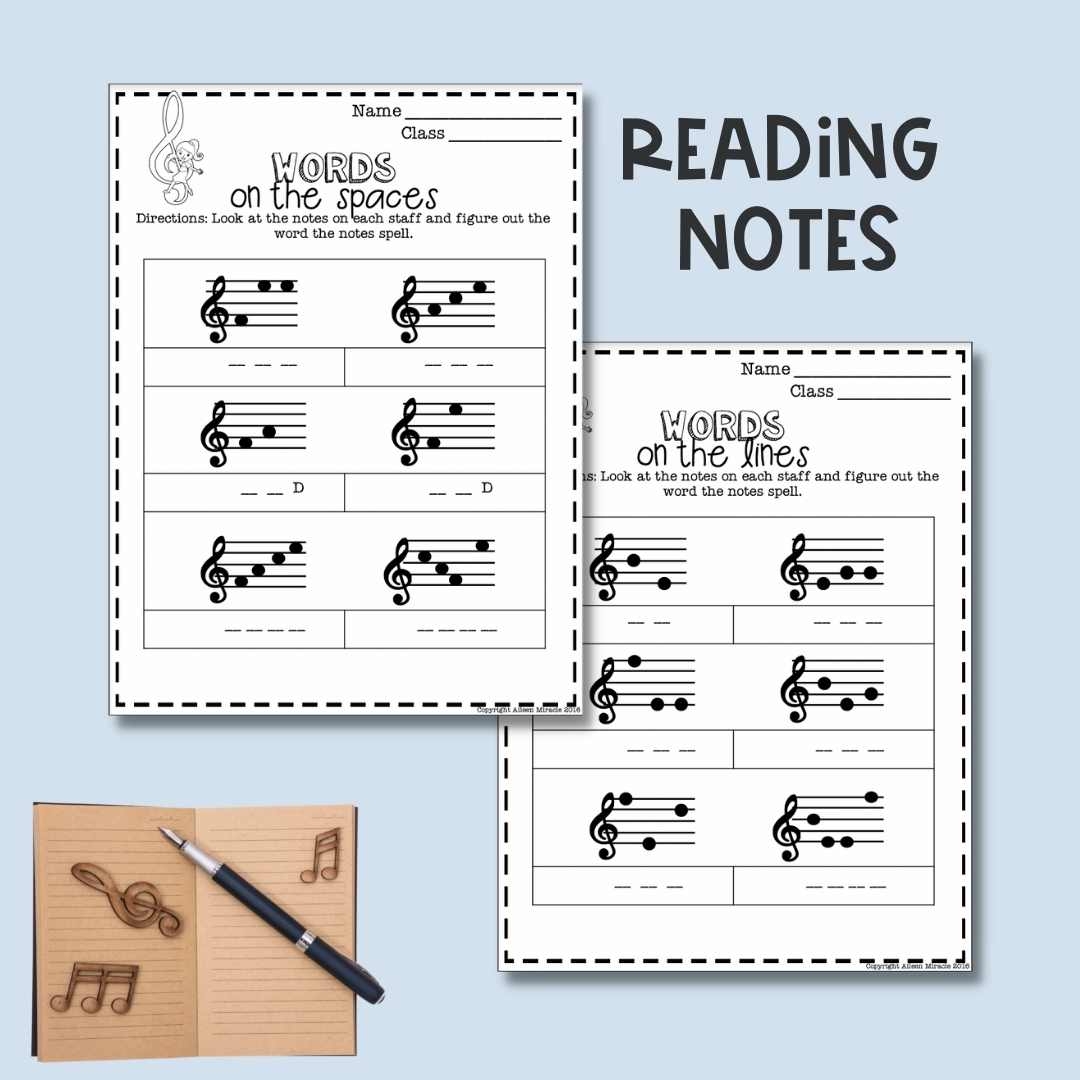 No Prep Treble Clef Music Worksheets Aileen S Music Room